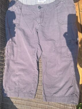 Liz Lange Maternity Cargo Capris in Dusty Lavender for Target